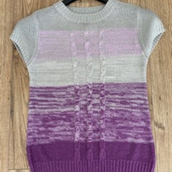 Ombré Purple Sweater and Purple Scarf - Picture 5 of 5